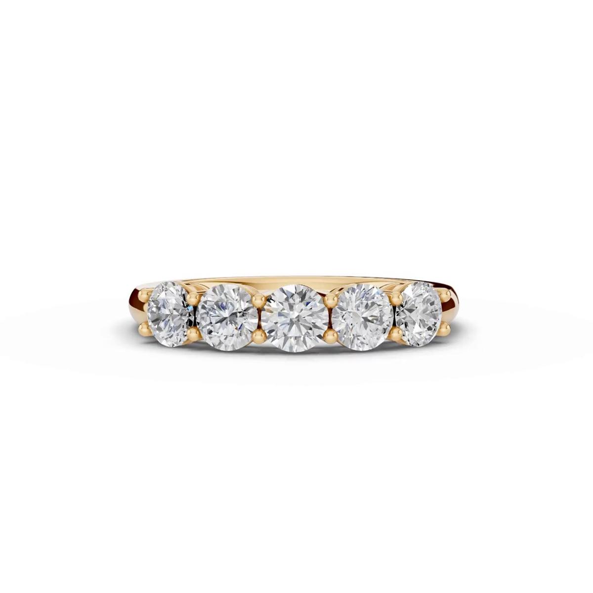 360 degree view of Tradition Five-Stone Lab Diamond Band (1.00 ct. tw.)