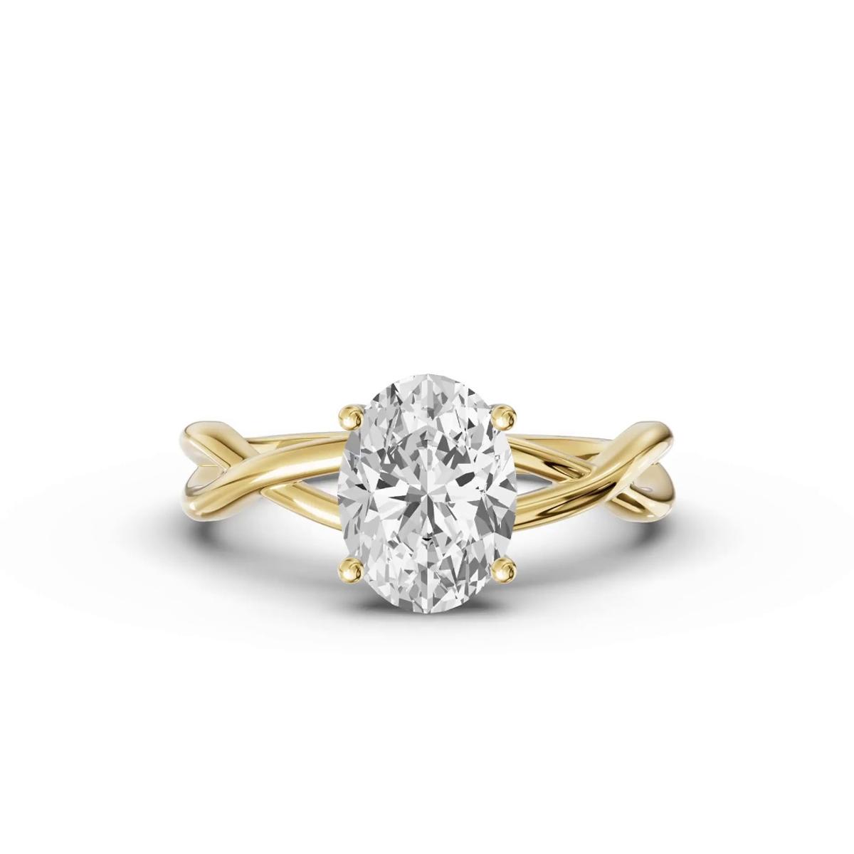360 degree view of Bianca Twist Engagement Ring