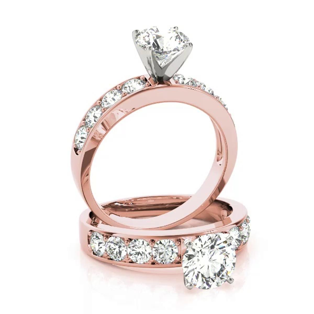 360 degree view of Jelena Channel Diamond Engagement Ring