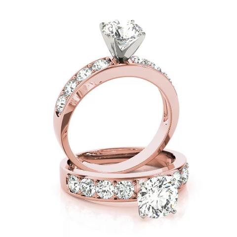 360 degree view of Jelena Channel Diamond Engagement Ring