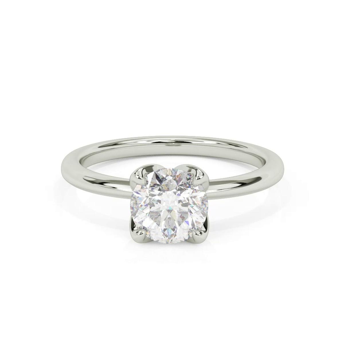 360 degree view of Maryrose Petal Shaped Solitaire Engagement Ring