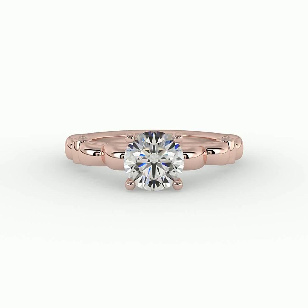 360 degree view of Ellieana Infinity Diamond Peekaboo Engagement Ring