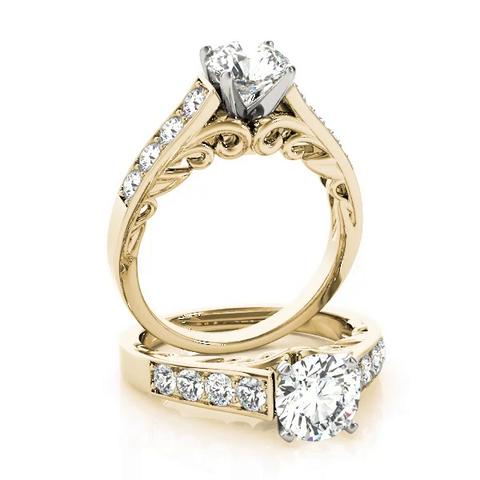 360 degree view of Magnolia Channel Diamond Engagement Ring