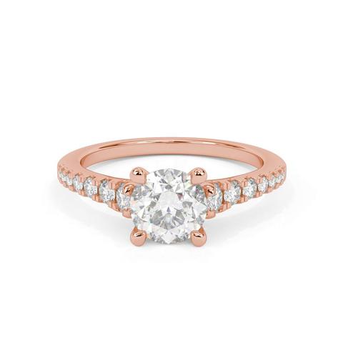360 degree view of Elina Classic Diamond Engagement Ring