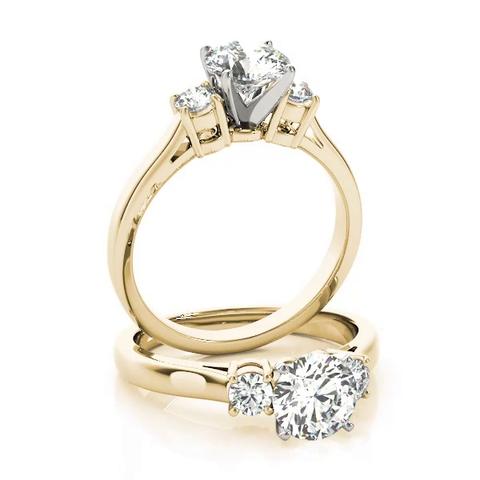 360 degree view of Eden Three Stone Engagement Ring