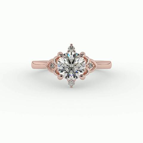360 degree view of Aspen Art Deco Engagement Ring