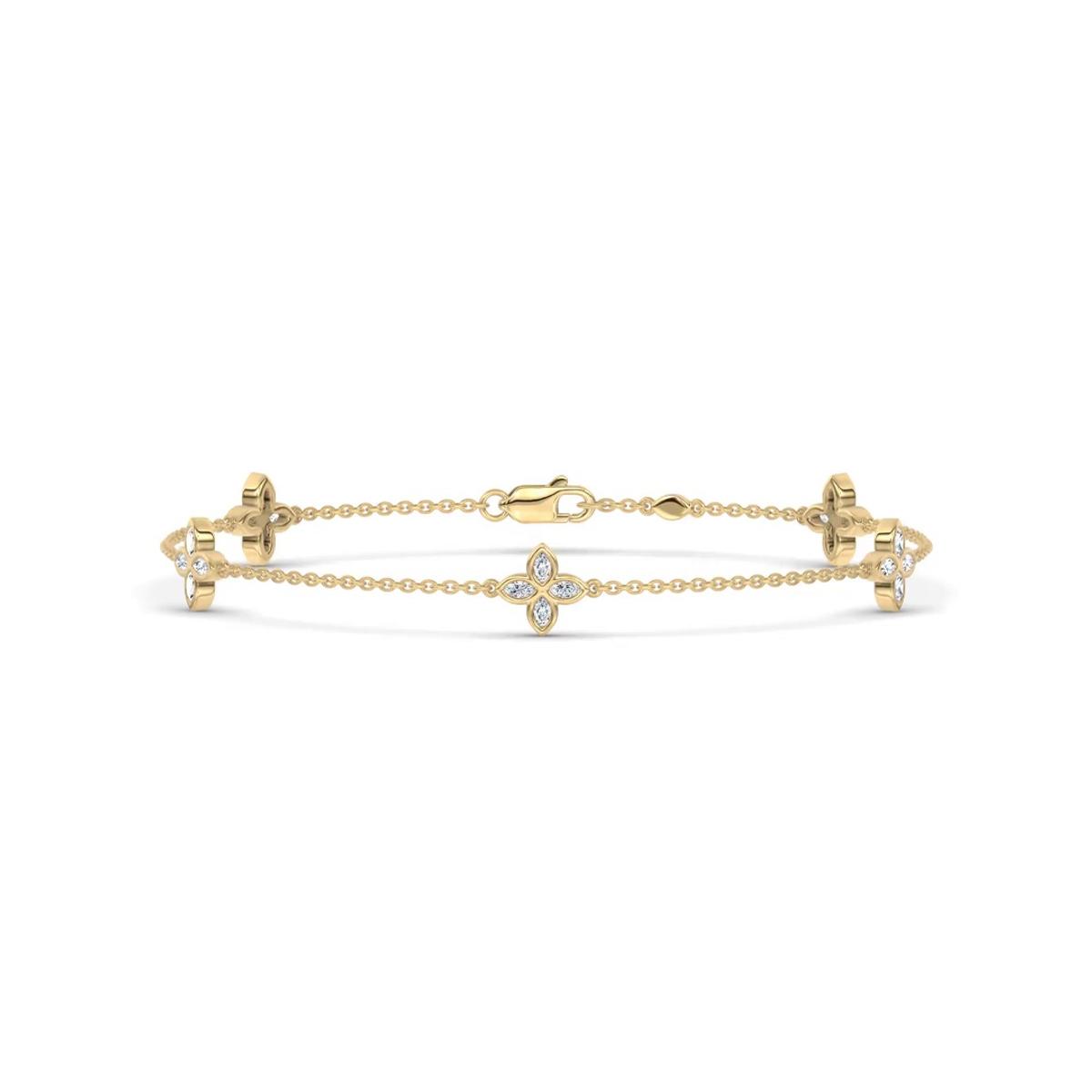 360 degree view of Maravina Rosette Lab Bracelet by Christian Siriano