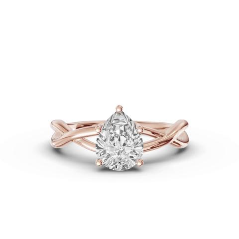 360 degree view of Bianca Twist Engagement Ring