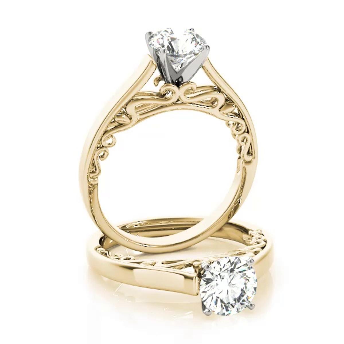 360 degree view of Daniela Solitaire Engagement Ring