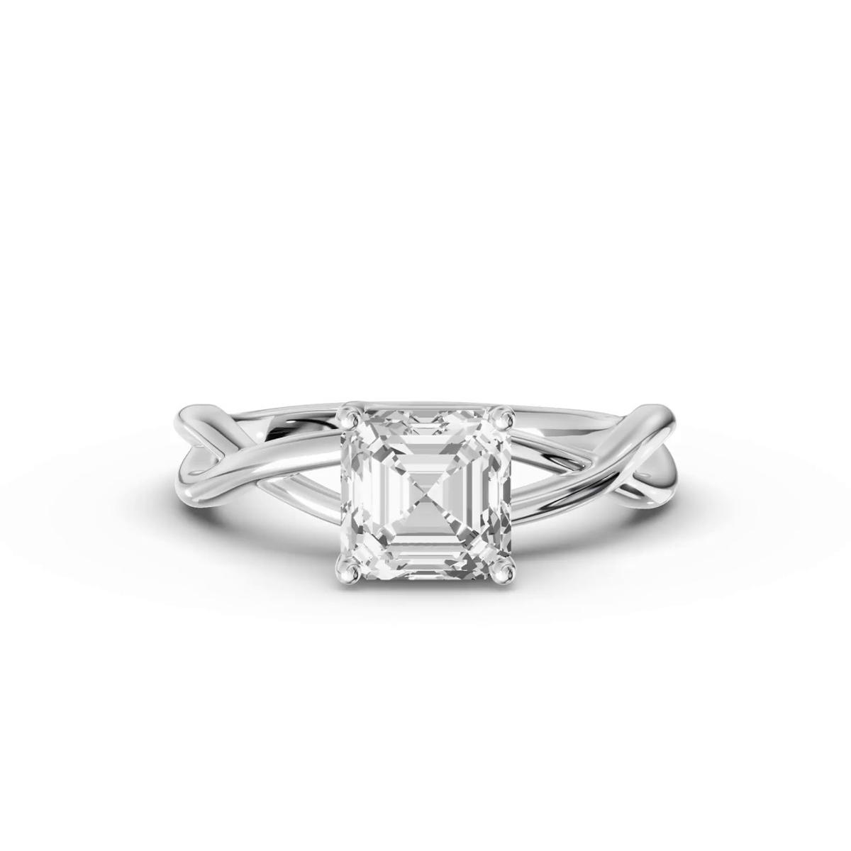 360 degree view of Bianca Twist Engagement Ring