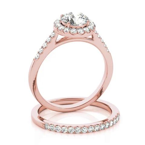 360 degree view of Frankie Halo Engagement Ring