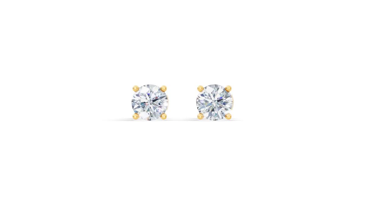 360 degree view of Lab Diamond Guardian Back Earrings (2 ct. tw.)