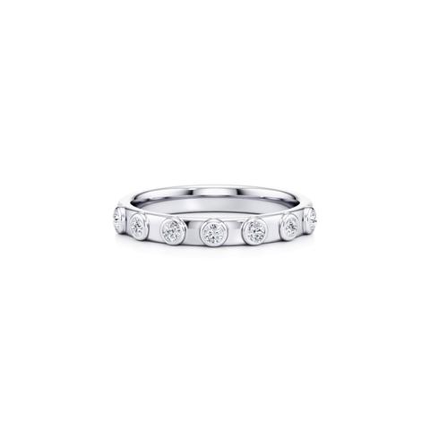 360 degree view of Sora Bezel Diamond Band