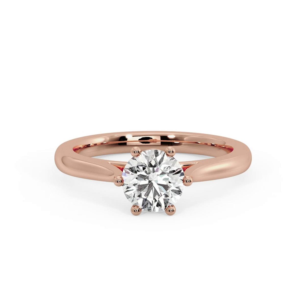 360 degree view of Shelby Diamond Petal Cathedral Engagement Ring