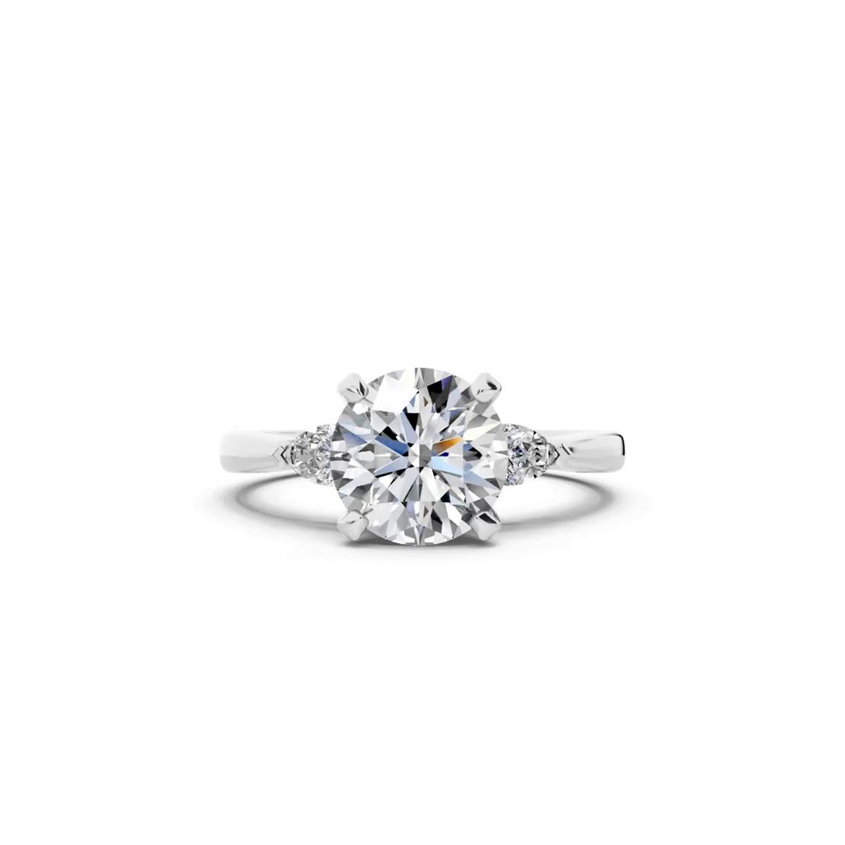 360 degree view of Madison Three-Stone Pear Engagement Ring (.25 ct. tw.)