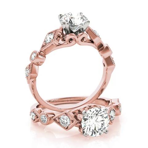 360 degree view of Wilder Art-Deco Inspired Engagement Ring