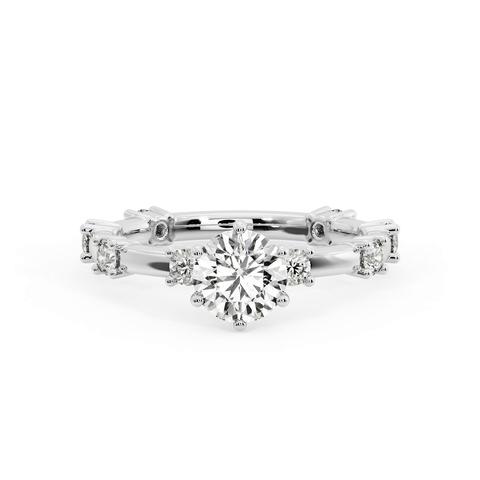 360 degree view of Alanna Spaced Diamond Engagement Ring