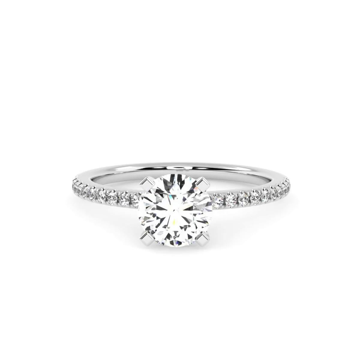 360 degree view of Carter Pave Engagement Ring