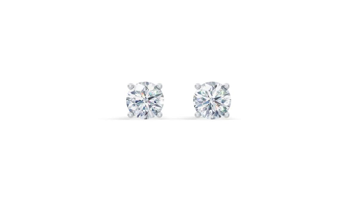 360 degree view of Lab Diamond Guardian Back Earrings (3 ct. tw.)