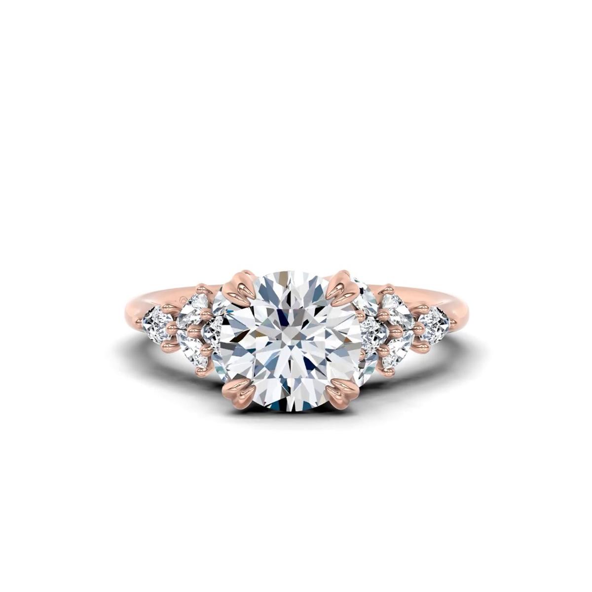 360 degree view of Luminous Cathedral Lab Engagement Ring by Christian Siriano