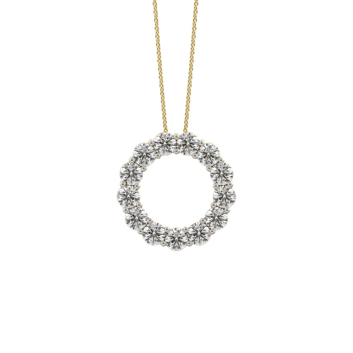 360 degree view of Circle Lab Diamond Vermeil Necklace (1.50 ct. tw.)