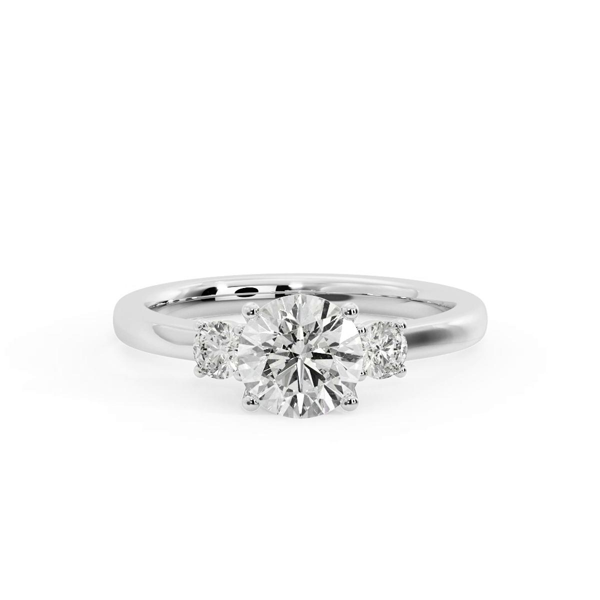 360 degree view of Oaklee 3 Stone Engagement Ring
