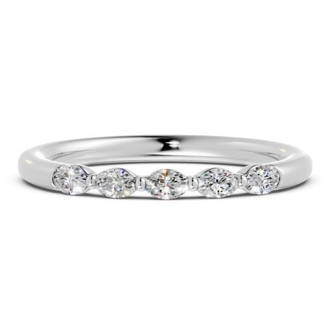 360 degree view of Oval Five-Stone Lab Diamond Band (0.30 ct. tw.)