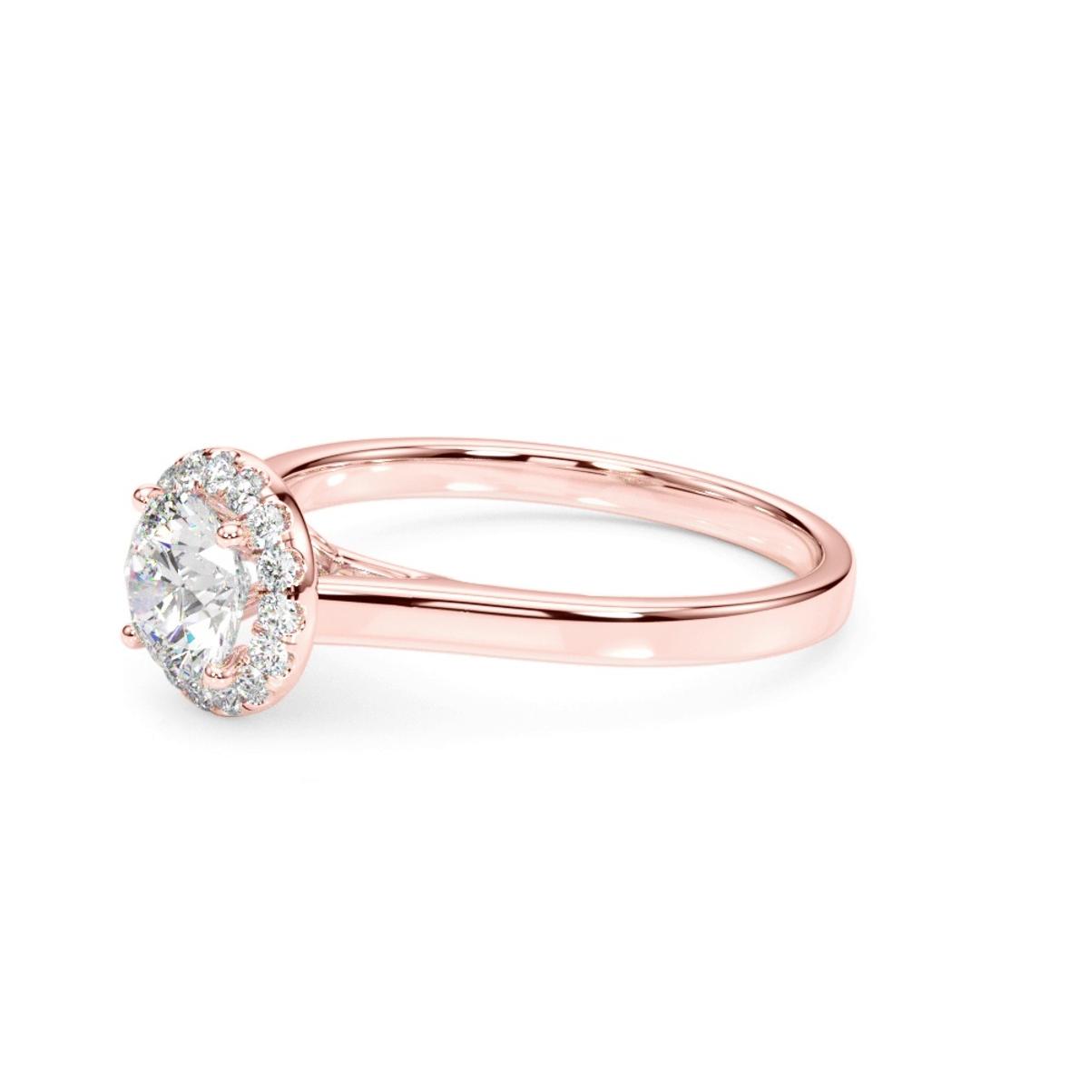 360 degree view of Aria Halo Engagement Ring