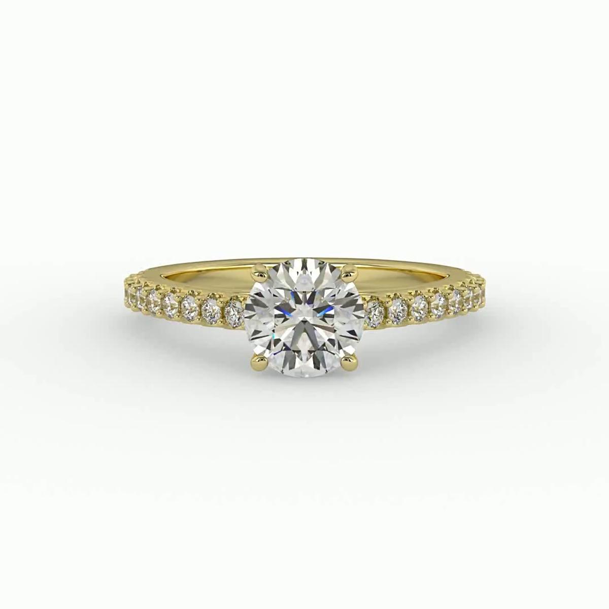 360 degree view of Sage Engagement Ring