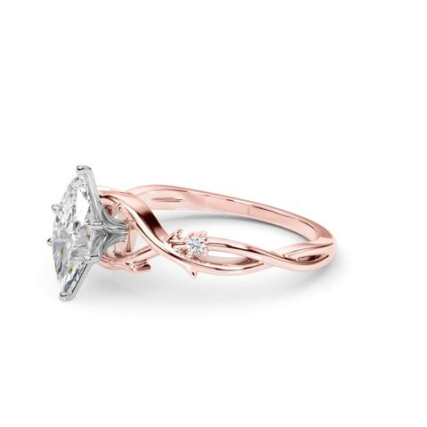 360 degree view of Vine Nature Inspired Engagement Ring