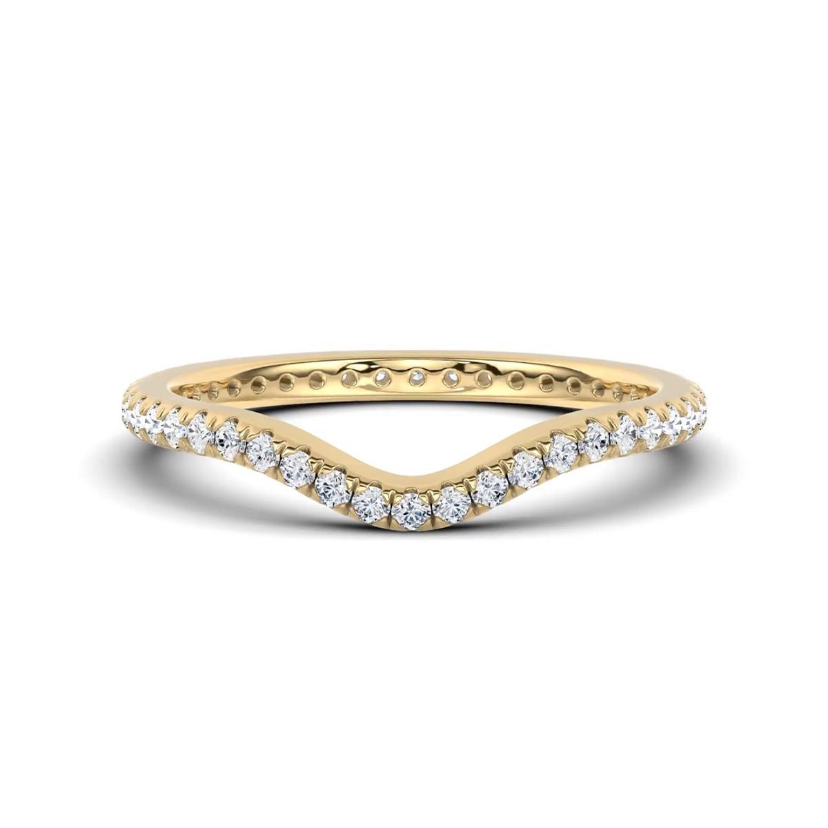 360 degree view of Boda Curved Diamond Eternity Band (1.5mm)