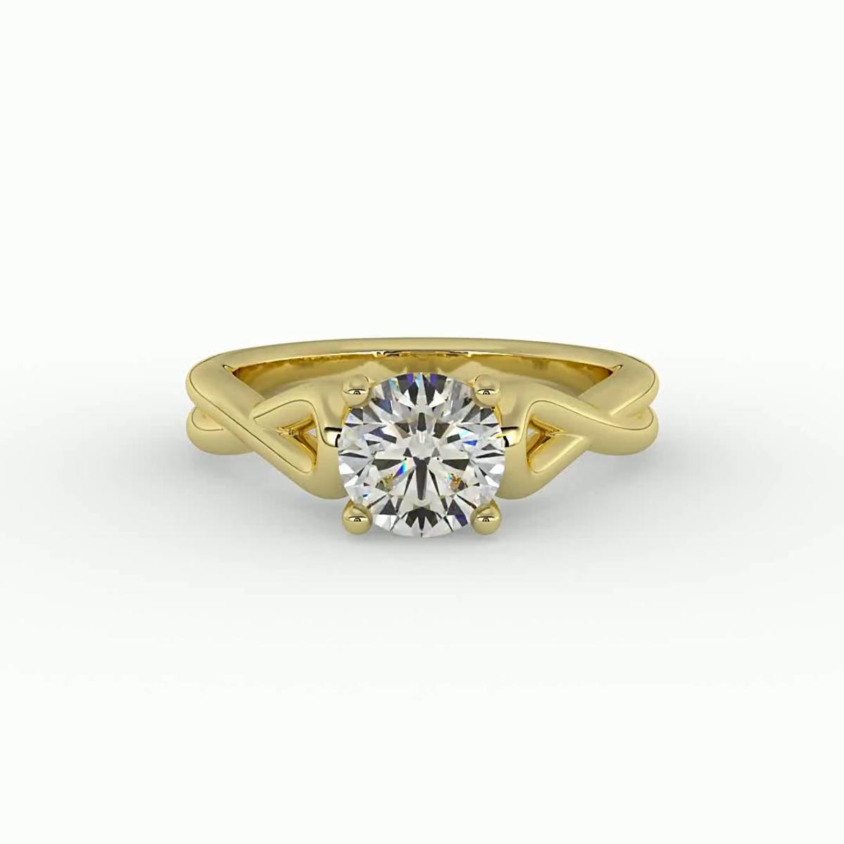360 degree view of Ayla Solitaire Engagement Ring