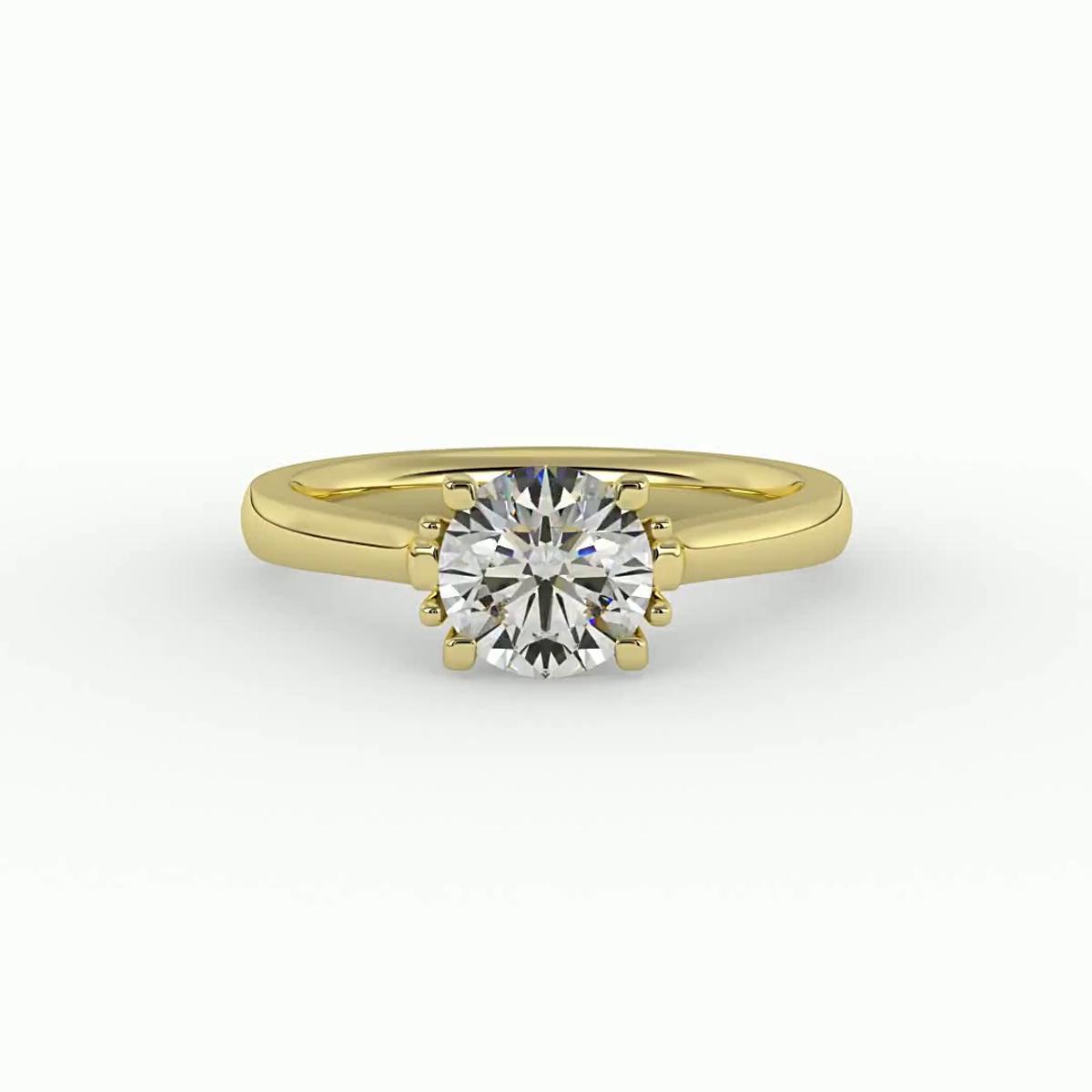 360 degree view of Daisy Solitaire Engagement Ring