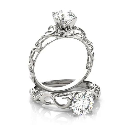 360 degree view of Fianna Solitaire Engagement Ring