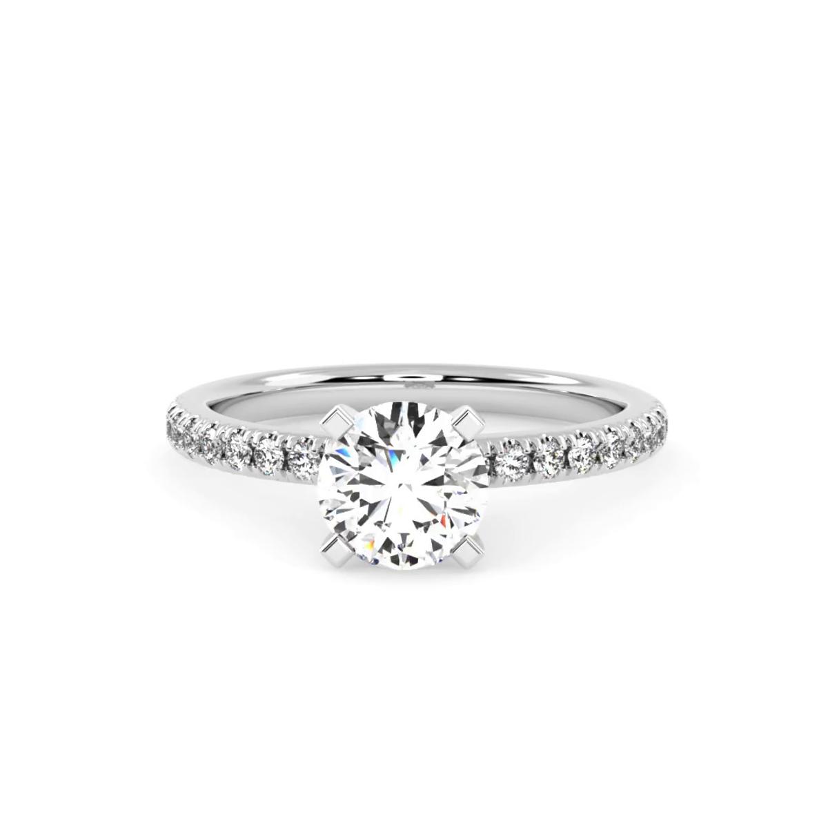 360 degree view of Kora Pave Engagement Ring