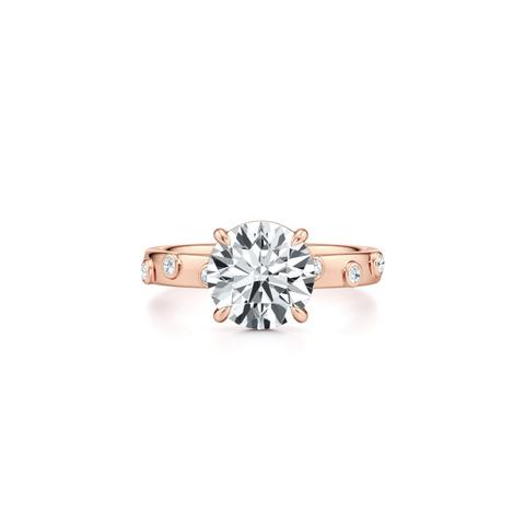 360 degree view of Sora Scattered Bezel Diamond Engagement Ring
