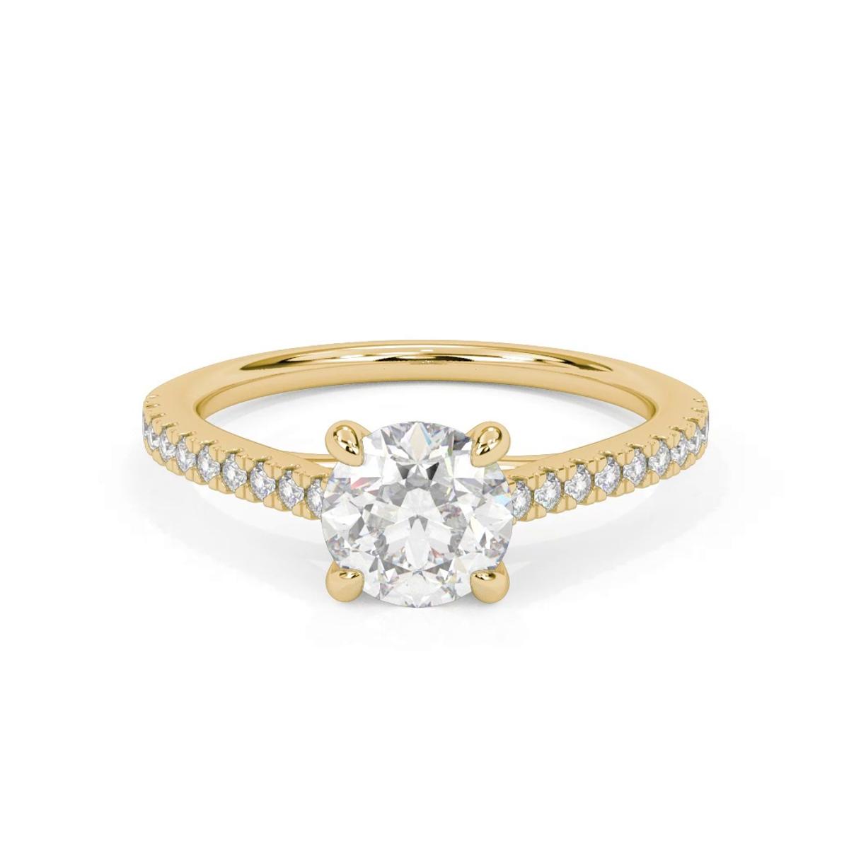 360 degree view of Manon Diamond Adorned Engagement Ring