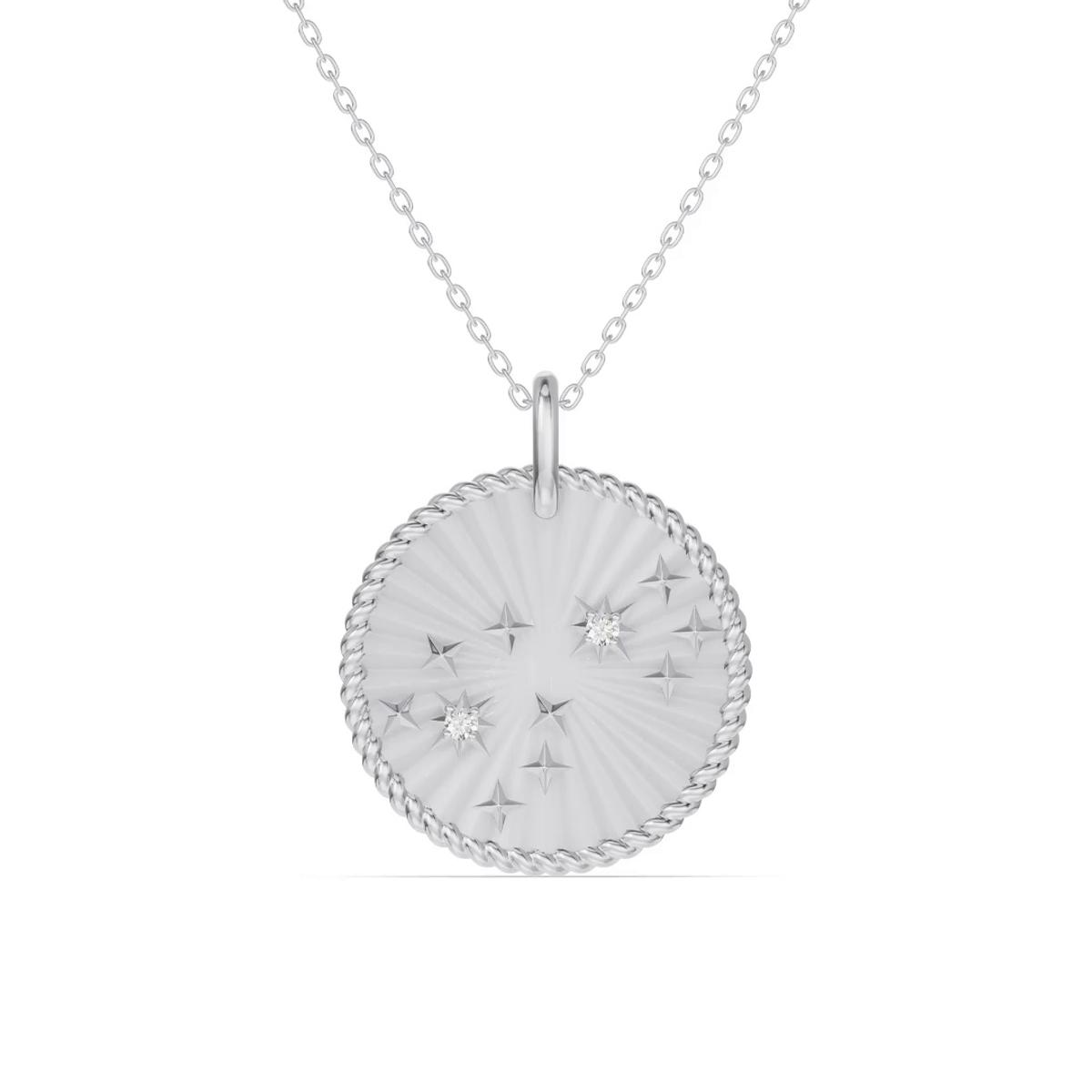 360 degree view of Scorpio Celestial Zodiac Medallion Pendant