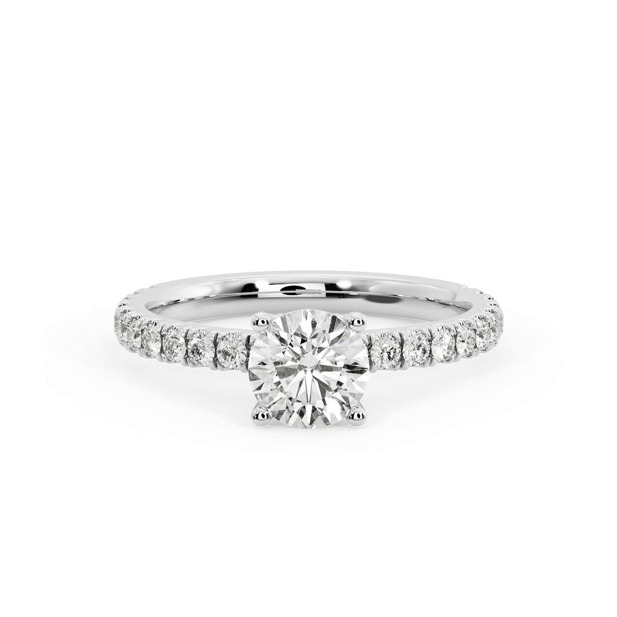 360 degree view of Elliot Pave Engagement Ring