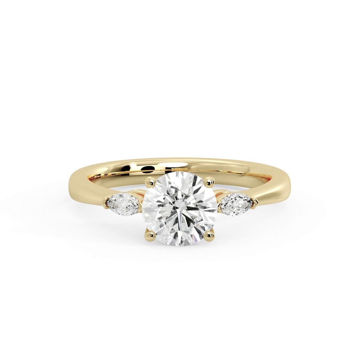 360 degree view of Dorothy Three-Stone Marquise Engagement Ring