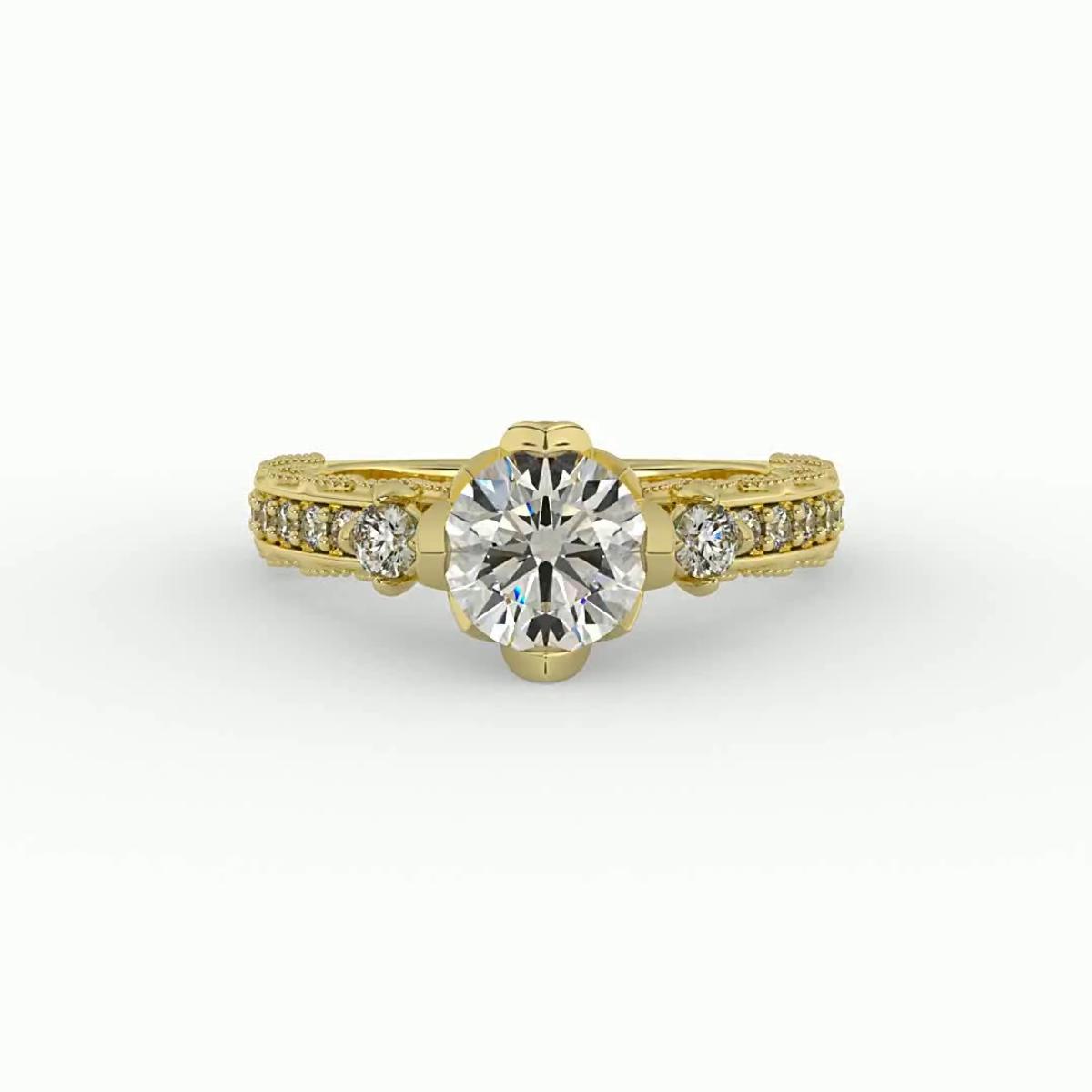 360 degree view of Veronica Accented Engagement Ring