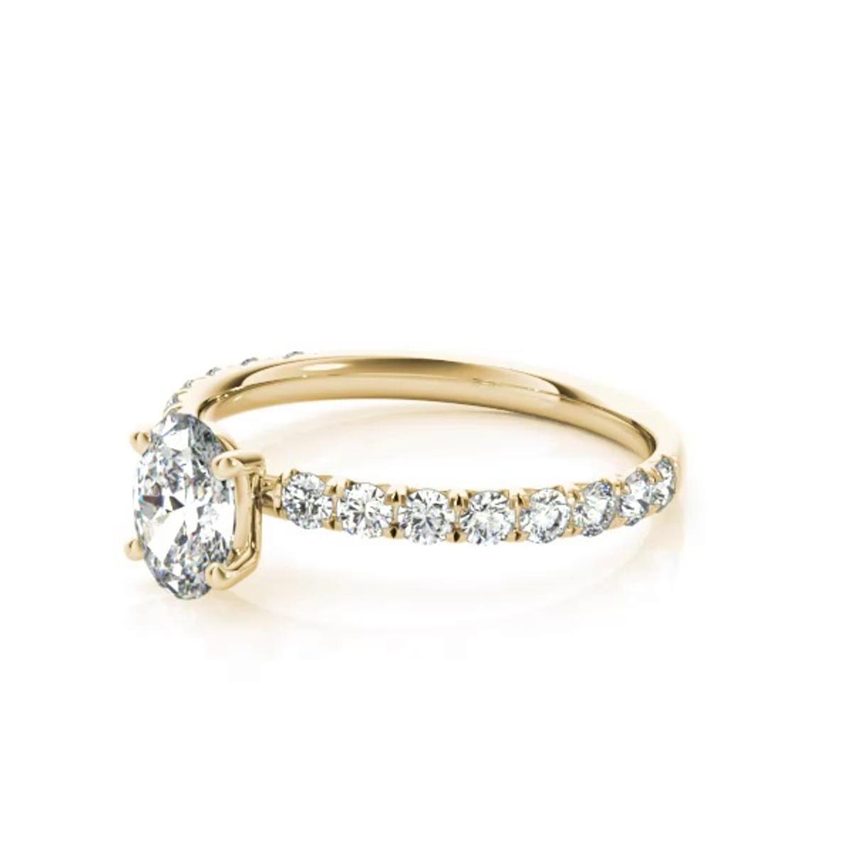 360 degree view of Penelope French Pavé Engagement Ring