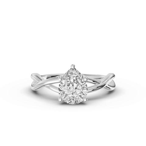 360 degree view of Bianca Twist Engagement Ring