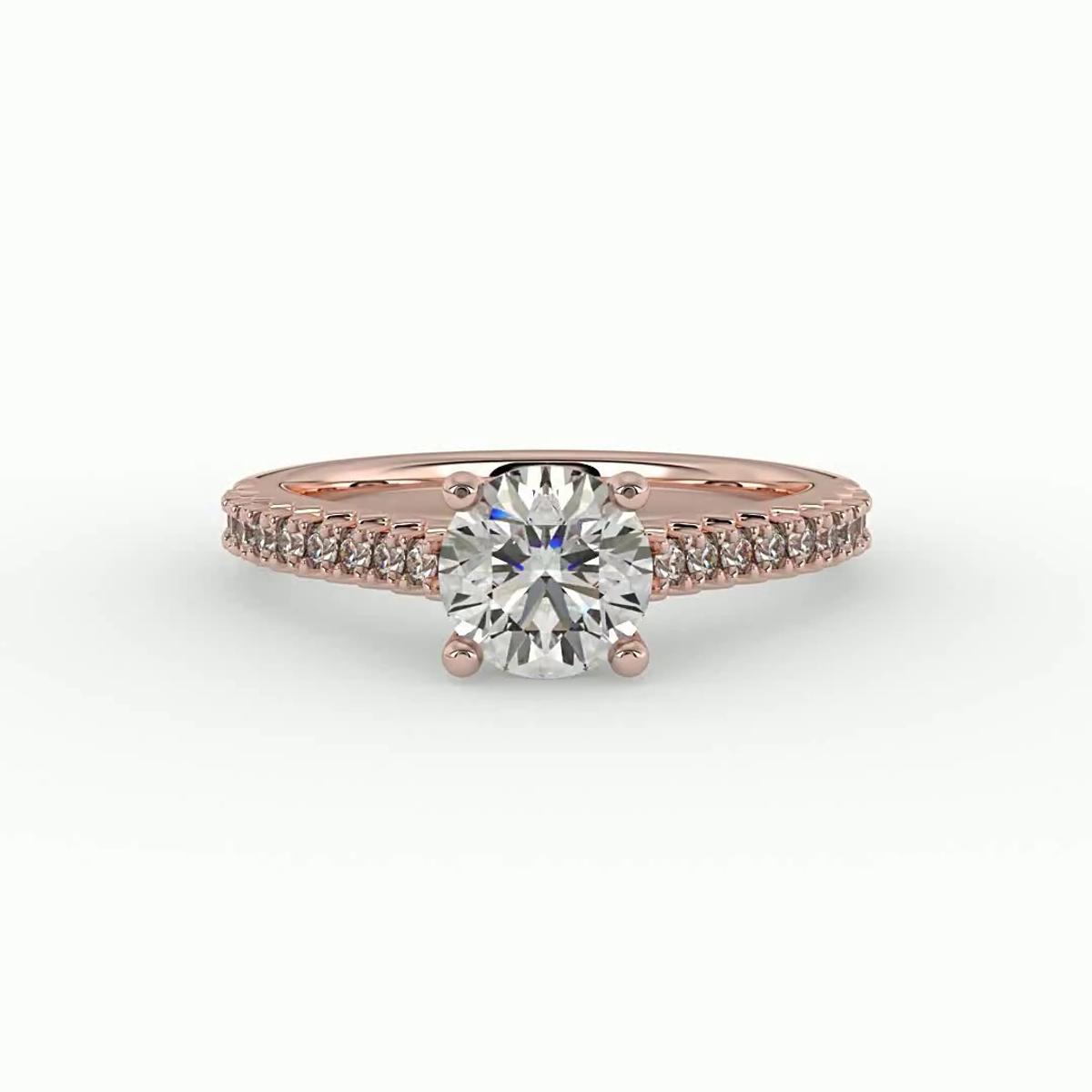 360 degree view of Magnolia Engagement Ring