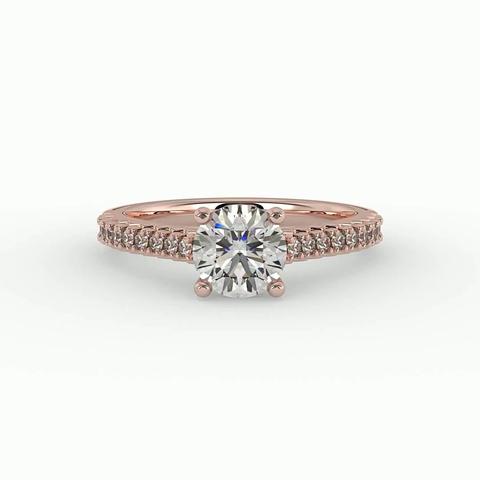 360 degree view of Magnolia Engagement Ring