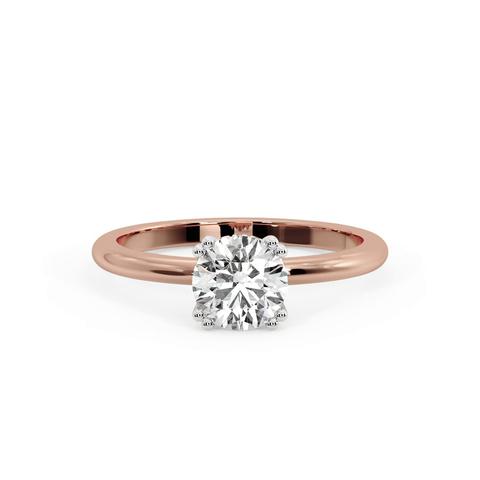 360 degree view of Virginia Double Prong Hidden Halo Engagement Ring