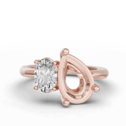 360 degree view of Toi Et Moi Double Oval Lab Diamond Ring (Starting at 3.00 ct. tw.)