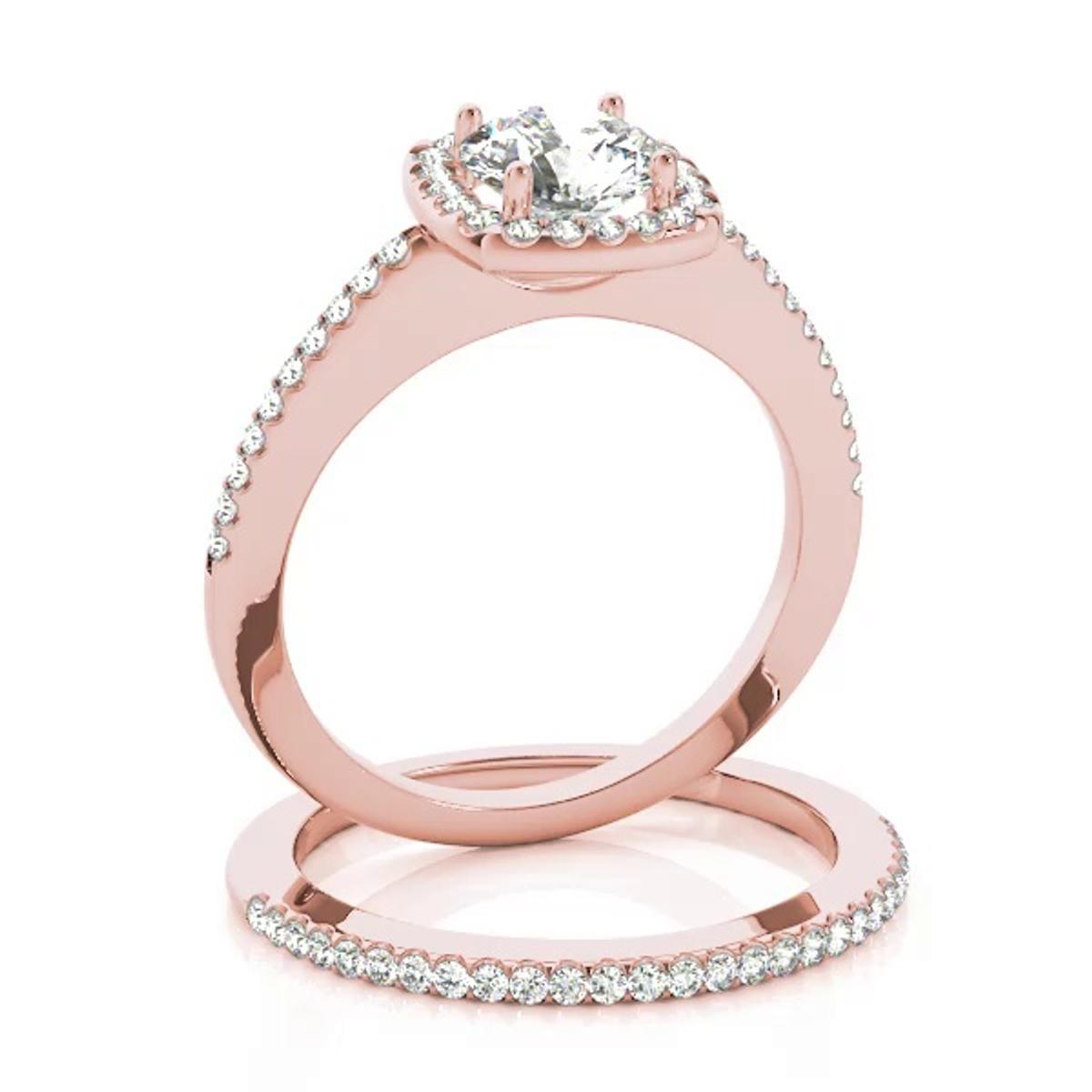 360 degree view of Wren Halo Engagement Ring