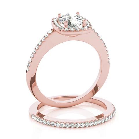 360 degree view of Wren Halo Engagement Ring