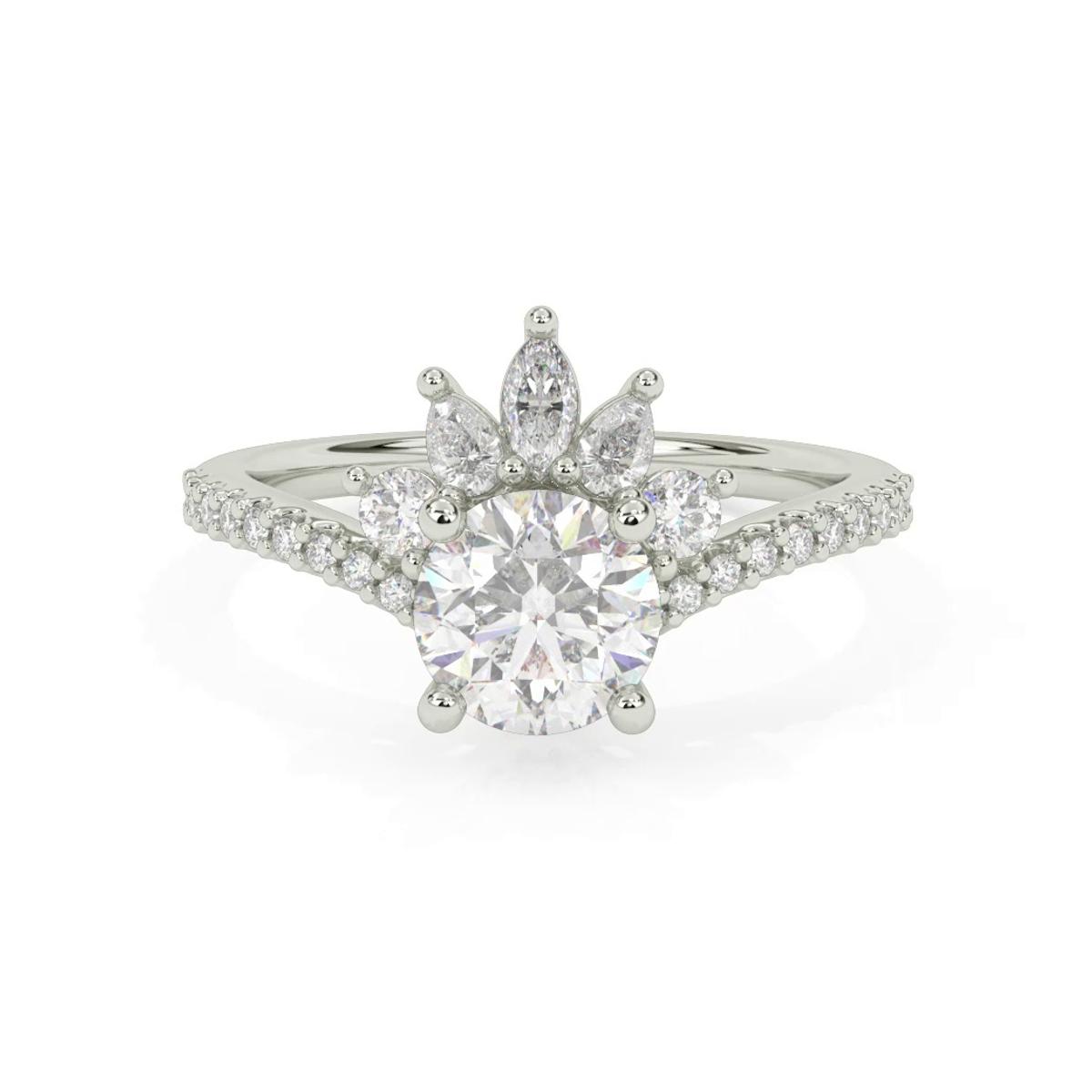 360 degree view of Marisol Tiara Engagement Ring